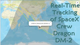 Crew Dragon Demo-2 Live Real-Time tracking (Scheduled Splash-down for 12:18 am IST)