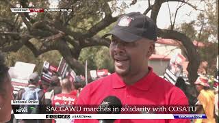 COSATU Strike | SACCAWU joins nationwide protest in Bloemfontein