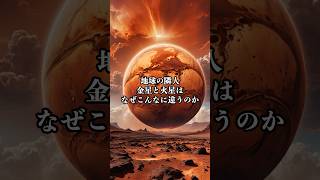 地球と金星、火星の違いを分かりやすく解説！なぜこんなに違う？ #shorts #宇宙 #宇宙の雑学 #宇宙の神秘