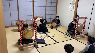 地車囃子　天打鼓舞　練習日‼️ だんじり　囃子　天満　イタチ　小学生達の練習　太鼓