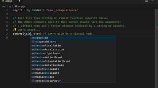 Live type linting JavaScript