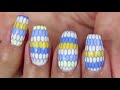 osws lovely blue and yellow nails