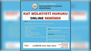 KAT MÜLKİYETİ HUKUKU ONLINE SEMİNER