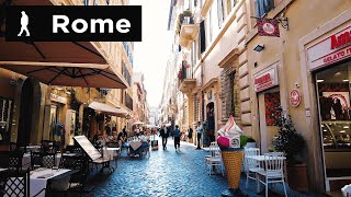 Rome Sunshine walk from Via della Croce to Via degli Scialoja | Outside Walker