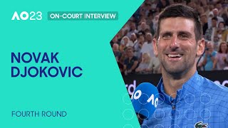 Novak Djokovic On-Court Interview | Australian Open 2023 Fourth Round