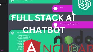 FULL STACK AI CHATBOT - PREVIEW NODEJS | OPENAI | ANGULAR