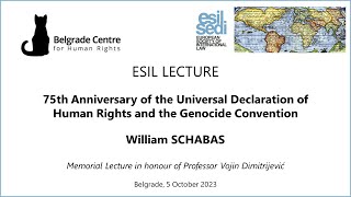 ESIL Lecture - William Schabas