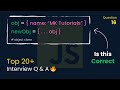 #16: How to Clone Object ? ( Top 20+ JavaScript Interview Questions ) #javascript