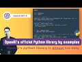 OpenAI's python QuickStart (tutorial/first look)