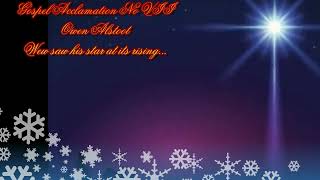 R\u0026A The Epiphany of the Lord, Year B Gospel Acclamation No 7 - Owen Alstott