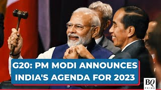 PM Modi Announces India's Agenda For Next Year's G20 Presidency