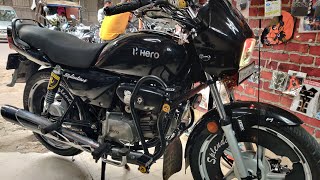 2024 Best modified Hero Splendor 🔥 | Black Modification 😲 | Fogg light Pro disk install 🥵