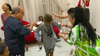 Cameron Okoye Disgraces His Dad Peter Okoye | MR P | With Crazy New Dance Style On Christmas Day