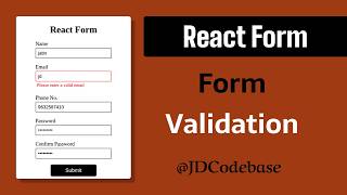React Forms Made Easy | Validation, Errors & useState | Complete Beginner Project