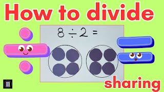 Division using counters - introduction to sharing