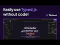 Create a Typing Animation WITHOUT Code Using Typed.js | Divhunt Plugin Tutorial