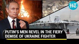 Death blow by Putin's men: Ukrainian MiG-29 jet crashes in battle against Russian missiles & drones