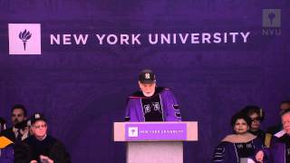 NYU 2012 Commencement--President John Sexton's Speech