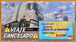 Viaje desde Valladolid, Segovia, Jerez de la Frontera, Algeciras y el Ejido 1.235 kilómetros