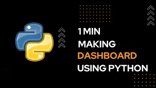 Making Dashboard in 1 Min using Python | Python | 1 min of Python daily #python #code