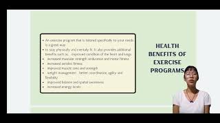 GRP 8 | MODULE 3 I. EXERCISE PROGRAMS