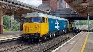 50007 \u0026 50049 fresh out of the paint shop!! Light engine through Tyseley back to the SVR | 9.8.24