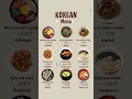 Let's learn Korean Food vocabulary 😋 #korean #learnkorean #koreanlanguage