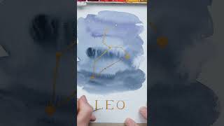 Come And Paint A Watercolour Constellation With Me   Leo