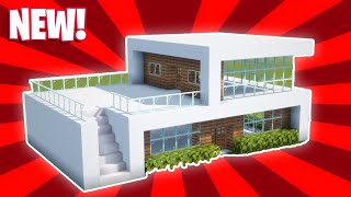 Minecraft : How To Build a Small Modern House Tutorial | Minecraft Easy Starter House |