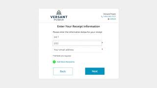 How to make a one-time payment at versantpower.com