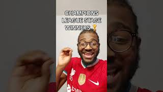 UCL League Stage Winners 🏆 #liverpool #liverpoolfc #championsleague