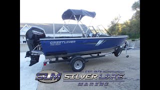 2021 Crestliner 1700 Vision with a Mercury 115hp four-stroke.