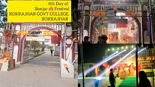 4TH DAY OF BONJAR FESTIVAL🔥||KOKRAJHAR GOVT COLLEGE ||VLOG 68