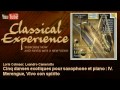 jan françaix cinq danses exotiques pour saxophone et piano iv. merengue vivo con spirito