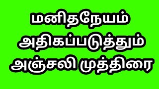 Anjali Mudras in Tamil. மனிதநேயம் அதிகரிக்க அஞ்சலி முத்திரை.