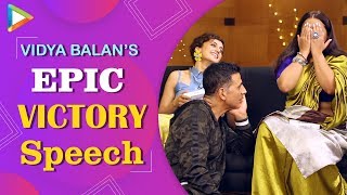LOL: Vidya Balan CRIES while giving VICTORY Speech | Akshay Kumar’s FUNNIEST Reaction|Mission Mangal
