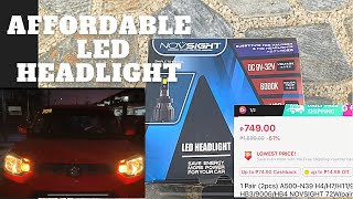 DIY LED HEADLIGHT INSTALLATION || NOVSIGHT N39