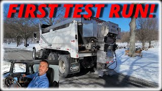 Testing Our Peterbilt Snow Plow Truck For The First Time!