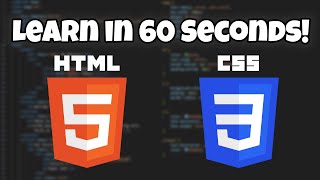 Learn HTML & CSS in 60 Seconds (Beginner)