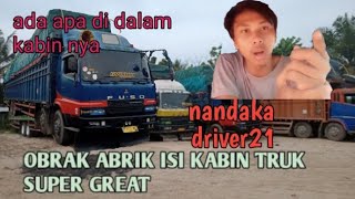 REVIEW ISI KABIN TRUK SUPER GREAT FUSO DAN FUNGSI TOMBOL NYA // truk lintas