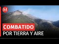 Por aire y tierra, así combaten fuerte incendio en El Muerto en Zaragoza