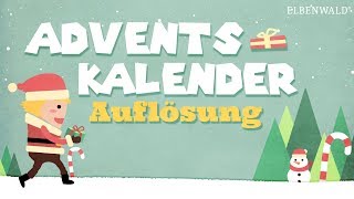 Die Auflösung zu unserem Adventskalender