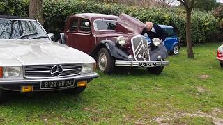 Citroën traction 15 CV (1951) démarrage à la manivelle - 6 cylindres