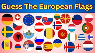 Guess The European Country | Guess the National Flag |Can You Guess All European Flags? (Flag Quiz)