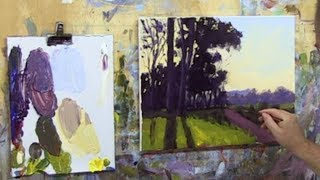 Learn To Paint TV E68 "Backlit Trees At Sunset" Acrylic Painting Beginners Tutorial