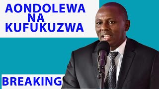 Breaking: Kimani Ichungwa Aondolewa Na Kufukuzwa Mbio