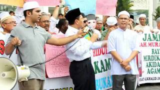 20110812 Ezam Mohd Noor   bantahan di Masjid Negeri