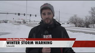 Nebraska Winter Storm Continues East Into Lincoln