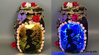 Fairy lamp! Creative ideas for home, jar recycling! Lamp for children's room!