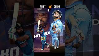 Rohit Sharma vs Ms dhoni|| comperision video #shorts #rohitsharma #msdhoni #cricket